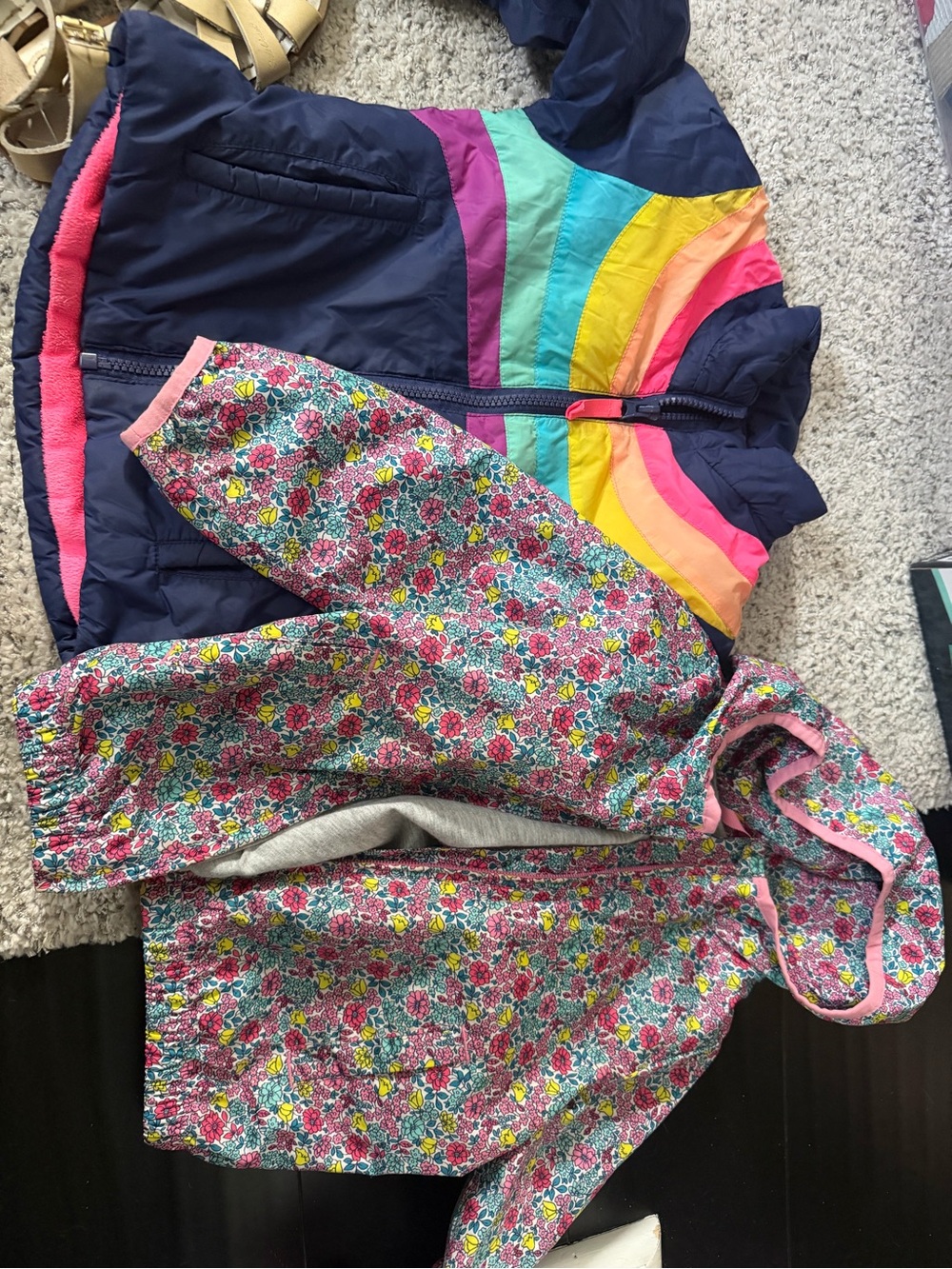 BUNDLE LOT gap rain jacket and c&j lightweight coat size 3t